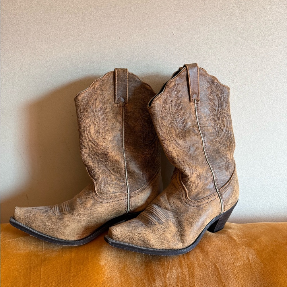 Brown Western Cowboy Boots